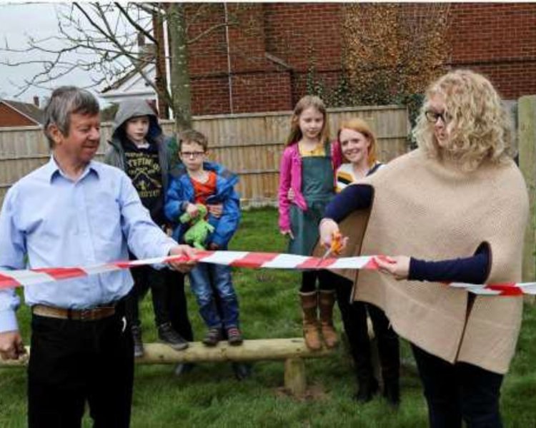 Image of Richard Crosse Children Open New Play Equipment at Kings Bromley Village Hall